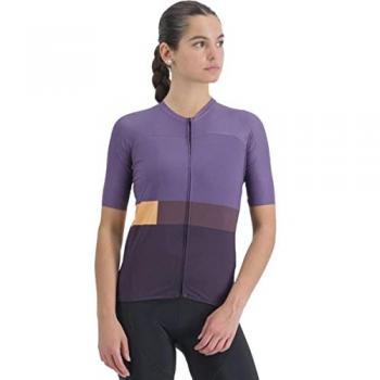 Maillot Sportful Snap de manga corta para mujer en color violeta, talla L