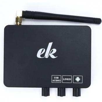 Mini Sistema Inalámbrico K2 para Karaoke en Casa con Eco y 2 Micrófonos de Mano