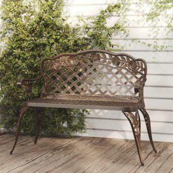 108 cm Cast Aluminum Bronze Garden Bench