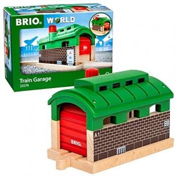 BRIO World Train Garage for Kids Age 3 Years Up - Compatible With All BRIO Railway Sets and Accessories