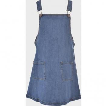 Vestido de bebé niña tipo peto con bolsillos