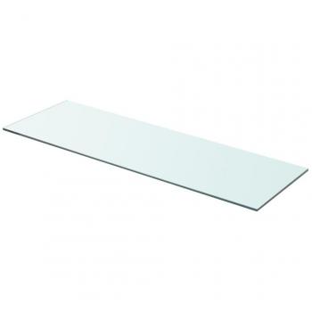 vidaXL Shelf Panel Glass Clear 80x25 cm