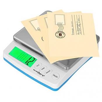 Báscula Digital para Paquetería de Acero Inoxidable - 30 kg / 1 g, Plataforma de 235 x 197 mm