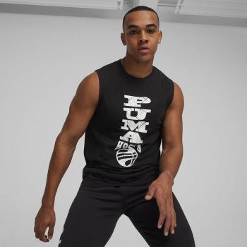Puma The Hooper Tank Top - Schwarz, Basketball-inspired design, Lightweight and breathable fabric, Regular fit, Puma logo on chest, Ideal for athletic wear or casual use