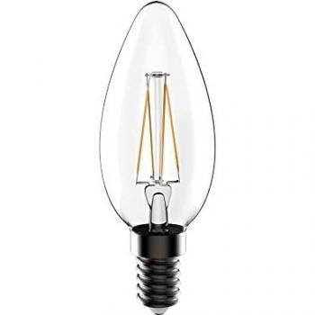 Garza ® - Bombillas Led de Filamento Decorativa Vela, Luz cálida 2700K, Casquillo E14, 4W 470 lúmenes
