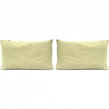 Juego de 2 fundas de almohada percal de algodón orgánico