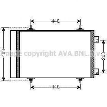 Ava Quality Cooling cna5263d Condensador, Aire Acondicionado