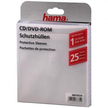 Hama CD-ROM/DVD-ROM Sleeves - Sobres para CD/DVD