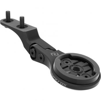 Soporte Frontal para Ciclocomputador Syncros iC Aero - Grande, Compatible con Garmin y Wahoo, Color Negro