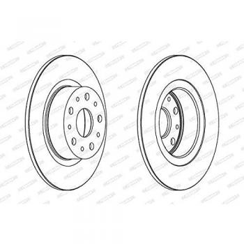 Juego de 2 discos de frenos FERODO DDF805 - Disco de freno con alta resistencia, diseño optimizado para una mejor disipación del calor, fabricado en material de calidad premium para un rendimiento óptimo y mayor durabilidad