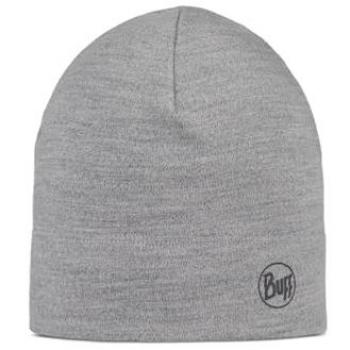 Gorro Buff Merino Midweight Beanie - Gris, hecho de lana merina, diseño unisex, color gris pálido, ideal para actividades al aire libre y uso diario