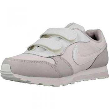 Nike MD Runner 2 (PSV), Zapatillas de Atletismo para Niñas, White/Vast Grey 100, 28.5 EU