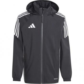 Adidas Tiro 24 Men's Waterproof Rain Jacket - Black, Size XL