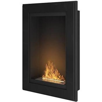 Chimenea de Bioetanol Empotrada Rame 550 Sin Cristal - Color Negro