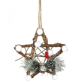 Estrella de Mimbre 15 cm