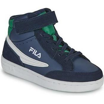 Fila Crew Velcro Mid Kids High-Top Sneakers in Navy