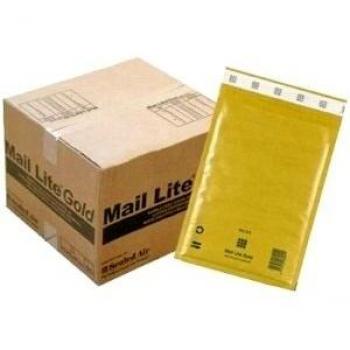Pack de 100 sobres acolchados Mail Lite® dorados 180x260 mm