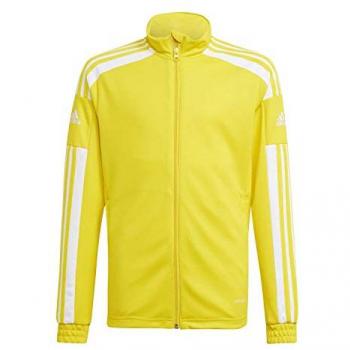 Chaqueta de fútbol adidas Squadra 21 infantil, color Amarillo, talla 15-16 años, diseño unisex, adecuada para entrenamiento