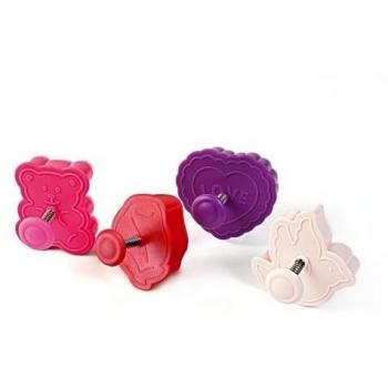 silikomart Set de 4 Cortapastas Tema Amor
