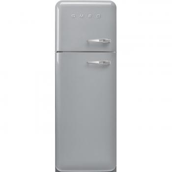 Frigorífico Smeg FAB30LSV5 | 2 Puertas | Color Plata | Diseño Retro Años 50 | Altura 172 cm | Anchura 60.1 cm | Bisagra Izquierda |