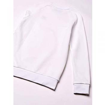 Adidas Essential Crewneck Sweatshirt for Men - White/Black, XL