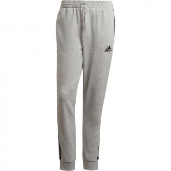 Pantalón Largo Adidas 3 Stripes French Terry Cotton-Touch Hombres Gris