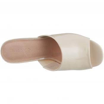 Bianco Slip In Mule, Zuecos para Mujer, Beige