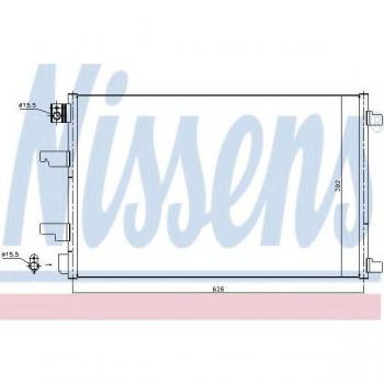 Condensador de Aire Acondicionado Nissens 940402 para Nissan Qashqai/Qashqai+2 I, Aluminio sin secador R134a