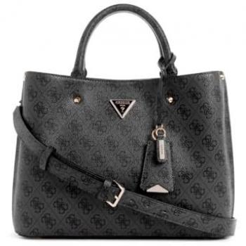 Guess Meridian Black Women's Handbag with Multiple Compartments