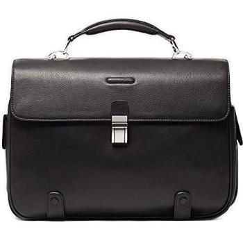 Piquadro CA1066MO/N Modus Maletín para portátil, 44 cm x 12 cm x 32 cm, color Negro