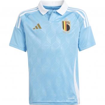 Belgium FA adidas Away Shirt 2024 - Kids, Short Sleeve Jersey, Colour: Blue, Size: 9-10 years, Unisex