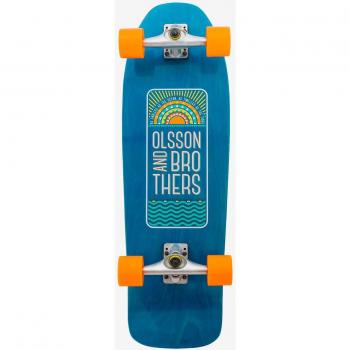 Surfskate Olsson and Brothers Tides 32” azul, características: tabla de surfskate de 32 pulgadas, diseño estilizado, ruedas suaves para mayor comodidad, ejes de alta calidad para mejor maniobrabilidad