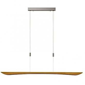 Lámpara Colgante LED Quitani Hiba, Roble Natural, Longitud 148 cm