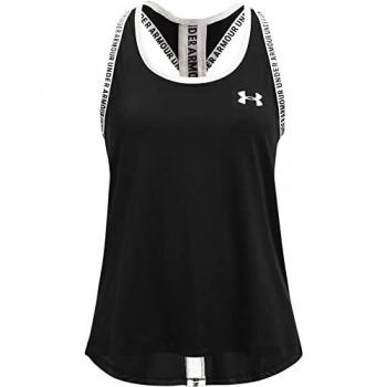 Under Armour Knockout Tank Top Women - Black - Size: Large / Under Armour Girls Knockout Tank - Black - Youth Large (150-160CM)
