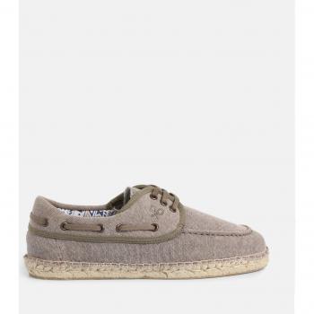 Silbon - Alpargata náutica de algodón gris para Hombre