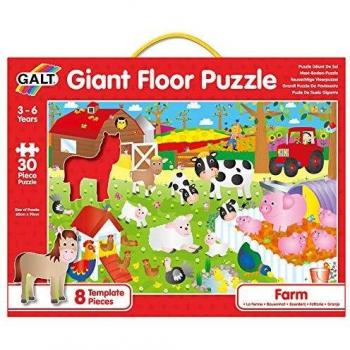 Galt Toys Puzle De Suelo Gigante-Granja, Multicolor