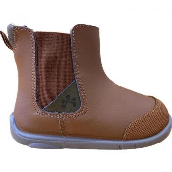 Botines de Niña Titanitos B 500 ELAS Cuero Marrón