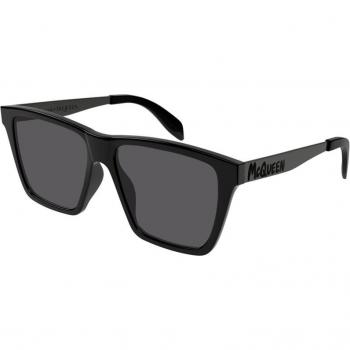 Alexander McQueen AM0352S Col. 001 Men's Square Black Sunglasses, Size: 57 MM