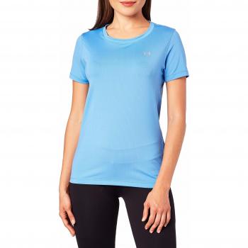 Under Armour Ua Hg Ss, Camiseta de Manga Corta Para Mujer, Azul Claro