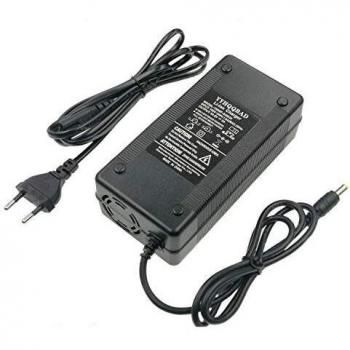 YYHQQBAD Cargador de batería de 54,6 V 3 A para batería de iones de litio de 13S 48 V para bicicleta eléctrica, cargador de batería de litio de 5,5 x 2,1 mm