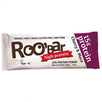 Barra de proteína vegana 25% sabor cereza y maca 60 g
