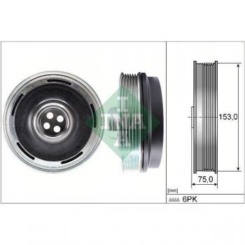 Polea de cigüeñal INA 544 0169 10