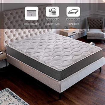 ROYAL SLEEP Colchón viscoelástico Carbono 150x200 firmeza Alta, Gama Alta, Efecto regenerador, Altura 23cm - Colchones Ceramic