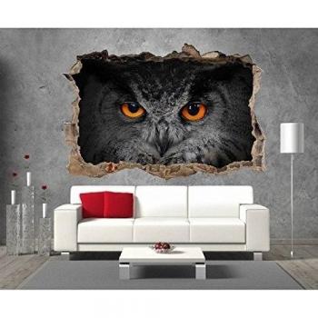 Art déco Stickers - Pegatinas 3d Trompe l oeil búhos Réf 23321 - 23321 - 30 x 20 cm