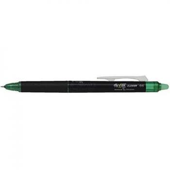 Bolígrafo retráctil de punta Synergy Point de tinta borrable por fricción Frixion Point Clicker verde