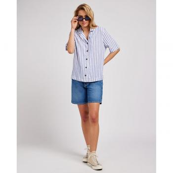 Shorts de mujer Rider en color azul con corte recto y estilo casual