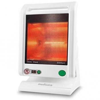 Medisana IR 885 Lámpara de calor infrarrojo de 300 vatios, lámpara de infrarrojos para el tratamiento de la tensión y los resfriados, radiador de calor para el alivio del dolor