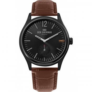 Ben Sherman Men's Harrison City Watch - 43mm Grey/Brown/Black