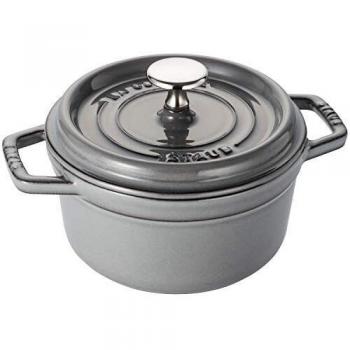 Graphite Grey 16cm Cast Iron Cocotte with Lid