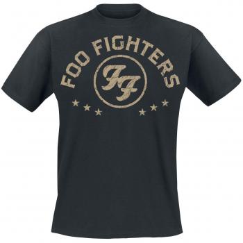Foo Fighters Arched Star T-Shirt - Black - S to XXL - 100% Cotton